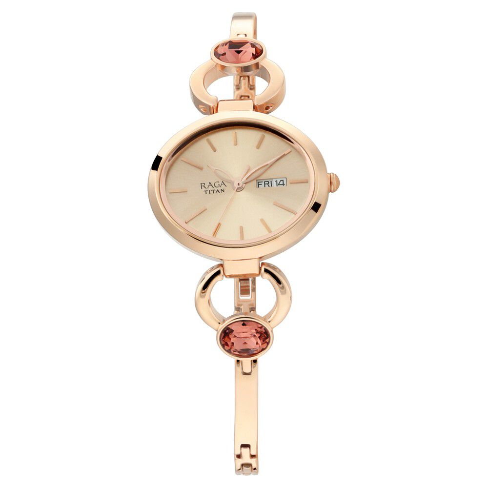 Titan raga rose deals gold watches with price