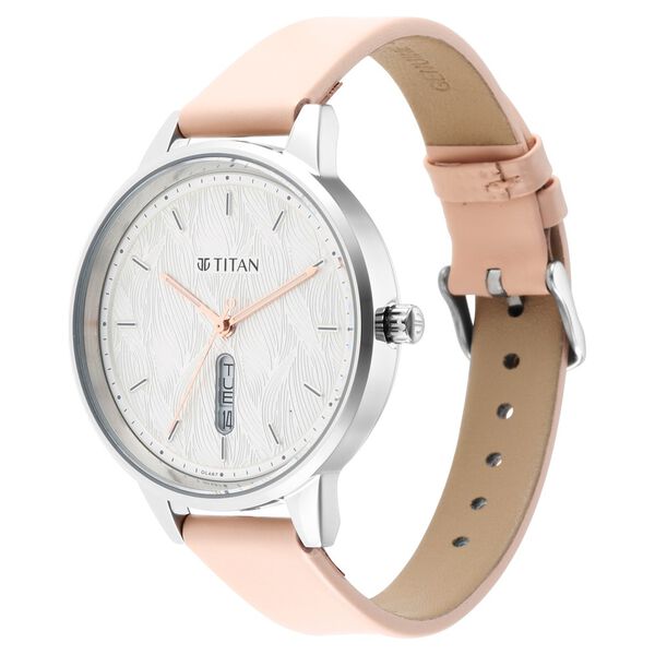 Titan Women's Precision Simplicity Watch: Silver Gradient Dial with Metal Strap - image number 2