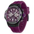Cerruti 1881 Purple Dial Silicone Strap Watch for Men - image number 1
