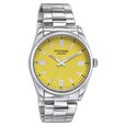 Sonata Poze Quartz Analog Yellow Dial Silver Metal Strap Watch For Men - image number 2