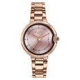 Poze By Sonata Quartz Analog Pink Dial Rose Gold Metal Strap Watch For Women - image number 1