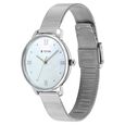 Titan Purple Style Up Quartz Analog Mother Of Pearl Dial Stainless Steel Strap Watch for Women - image number 2
