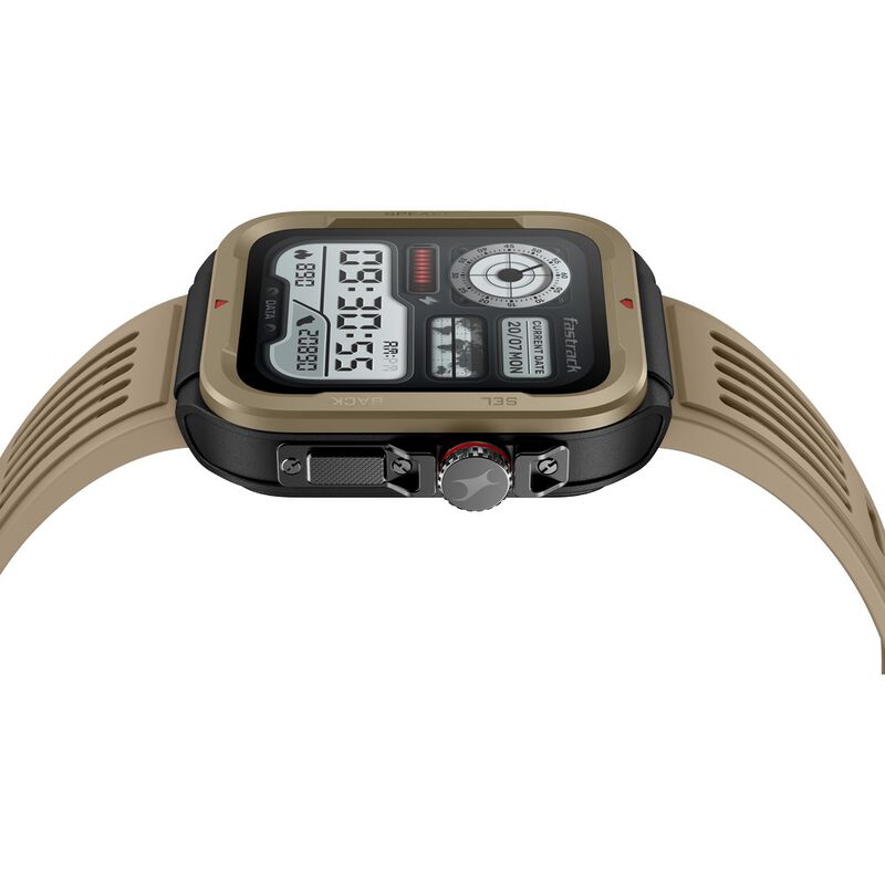 Fastrack Active with 1.83" UltraVU HD Display and Functional Crown Rugged Smartwatch with AI Coach - image number 3