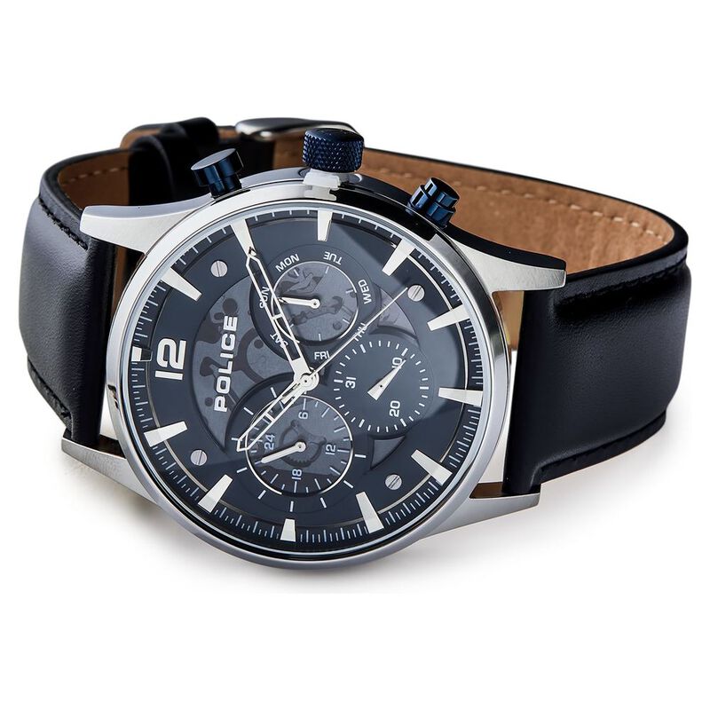 Police Black Leather Dress Watch main image 1