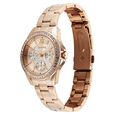 Sonata Festive Quartz Multifunction Pink Dial Metal Strap Watch For Women - image number 1
