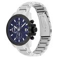 Tommy Hilfiger Quartz Multifunction Blue Dial Silver Stainless Steel Strap Watch For Men - image number 1