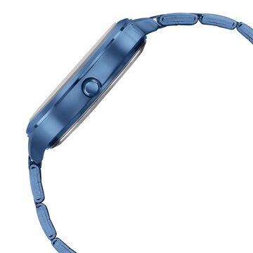 Sonata Poze Quartz Analog Blue dial Metal Strap Watch for Women