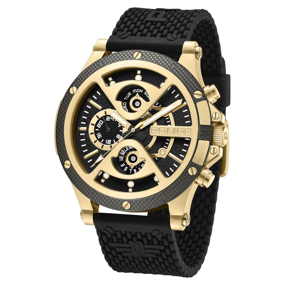 Buy Online Police Men's Surigao KL Rahul Edition Goldtone and