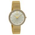 Poze By Sonata Quartz Analog Golden Dial Golden Metal Strap Watch For Women - image number 2