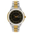 Titan Quartz Analog with Day and Date Champagne Dial Stainless Steel Strap Watch for Men