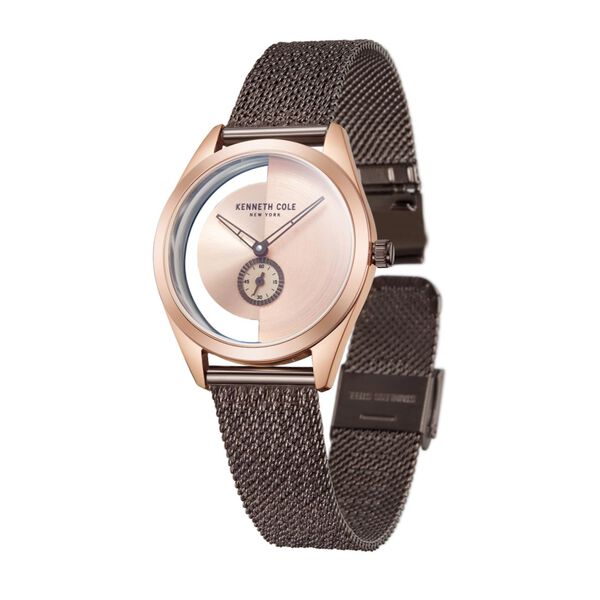 Kenneth Cole Quartz Analog Rose Gold Dial Stainless Steel Strap Watch for Women - image number 2
