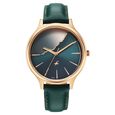 Fastrack Style Up Quartz Analog Green Dial Green Leather Strap Watch For Girls - image number 0