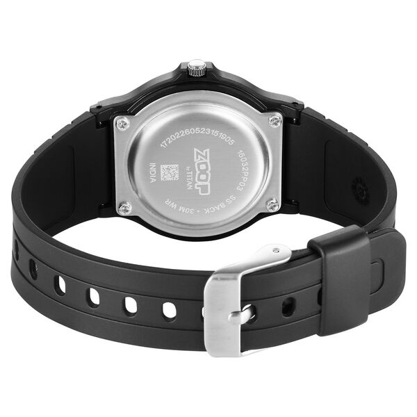 Zoop By Titan Back To School Quartz Analog Black Dial Polyurethane Strap Kids Watch - image number 4