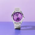 Sonata Poze Quartz Analog Purple Dial Metal Strap Watch For Men - image number 0