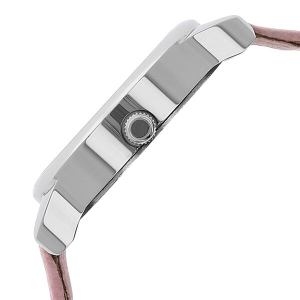Titan Quartz Analog Silver Dial Pink Leather Strap Watch For Women - image number 2