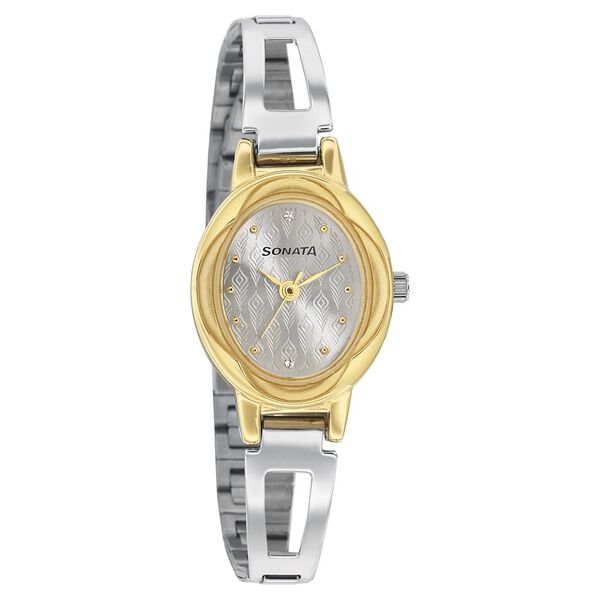 Sonata Pankh Silver Dial Women Watch With Stainless Steel Strap - image number 0
