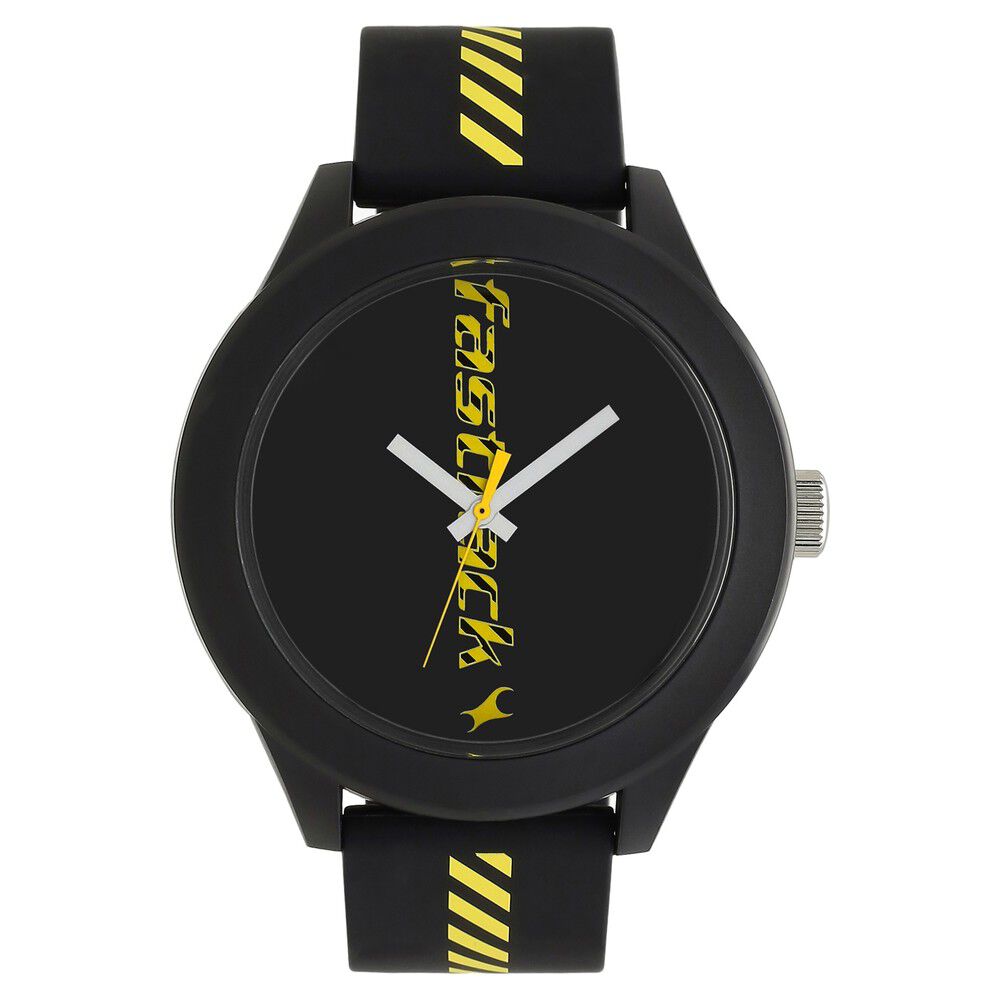 Fastrack black dial silicone strap watch sale
