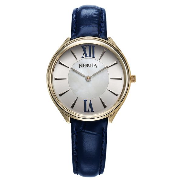 Titan Nebula 18 Karat Gold Quartz Analog Mother Of Pearl Dial Watch For Women - image number 1