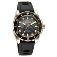 Titan Zero Hour Diver's 300m Automatic Analog with Black Dial Silver Stainless Steel & Black FKM Strap Watch for Men - image number 3