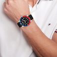 Tommy Hilfiger Quartz Analog Black Dial Black Silicone Strap Watch For Men - image number 3