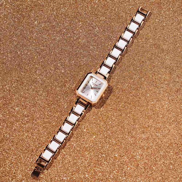 Sonata Poze Quartz Analog Silver Dial Two Toned Color Stainless Steel Strap Watch For Women - image number 0