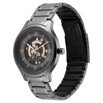 Sonata Unveil Quartz Analog Grey Dial Stainless Steel Strap Watch for Men