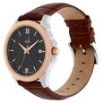 Xylys Swiss Analog Leather Strap Black Dial Watch for Men - image number 2