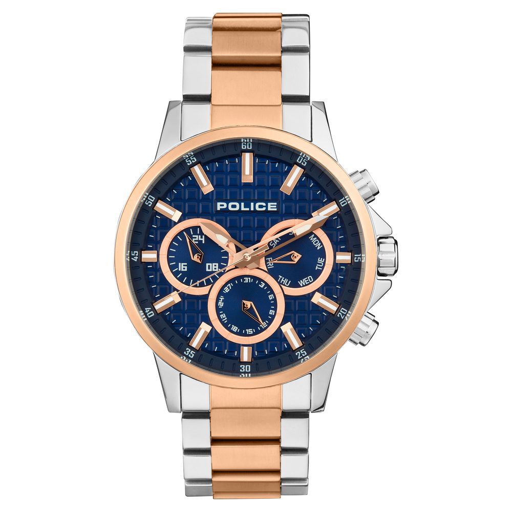 Buy Online Police Quartz Multifunction Blue Dial Metal Strap Watch for Men ncpl15535jbtr03m Titan