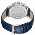 Police Quartz Multifunction Grey Dial Blue Leather Strap Watch For Men - image number 4