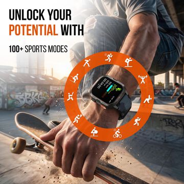 Fastrack Smart Xtreme S Smartwatch with 4.9 cm AMOLED Display BT Calling & Health Monitoring
