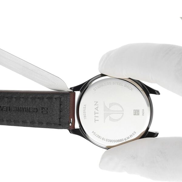 20 mm Brown Genuine Leather Straps for Men - image number 6