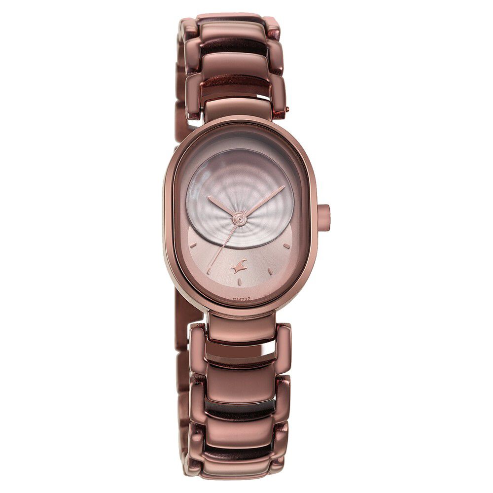Buy Online Fastrack Uptown Retreat Quartz Analog Brown Dial Metal