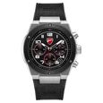 Ducati Quartz Chronograph Black Dial Black Silicone Strap Watch For Men - image number 0