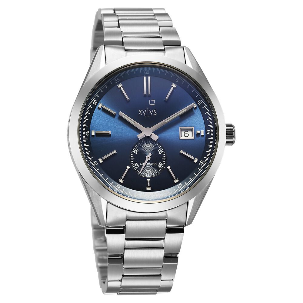 Buy Online Xylys Automatic Blue Dial Silver Stainless Steel Strap
