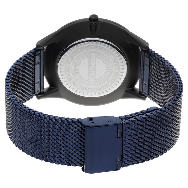 Police Quartz Analog with Date Blue Dial Metal Strap Watch for Men - image number 4