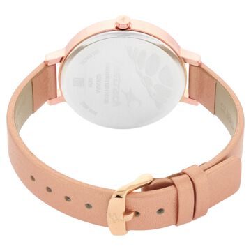 Fastrack Paint Me Quartz Analog Black Dial Leather Strap Watch for Girls