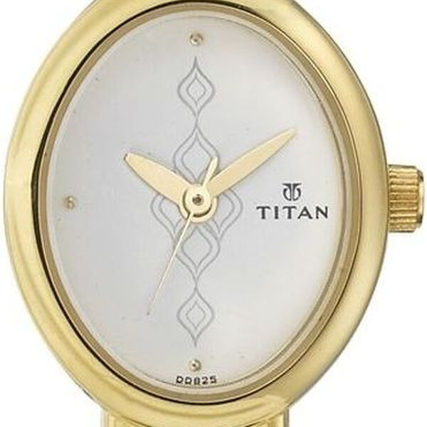 Titan Quartz Analog White Dial Leather Strap Watch for Women - image number 0