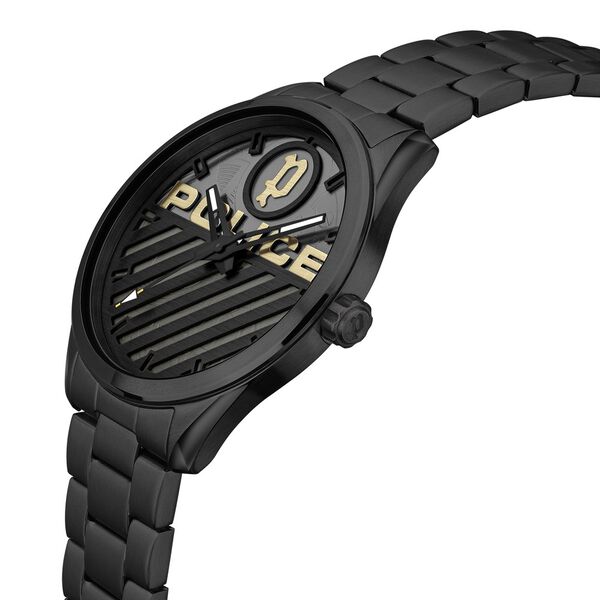 Police Quartz Multifunction Yellow Dial Stainless Steel Strap Watch for Men - image number 1