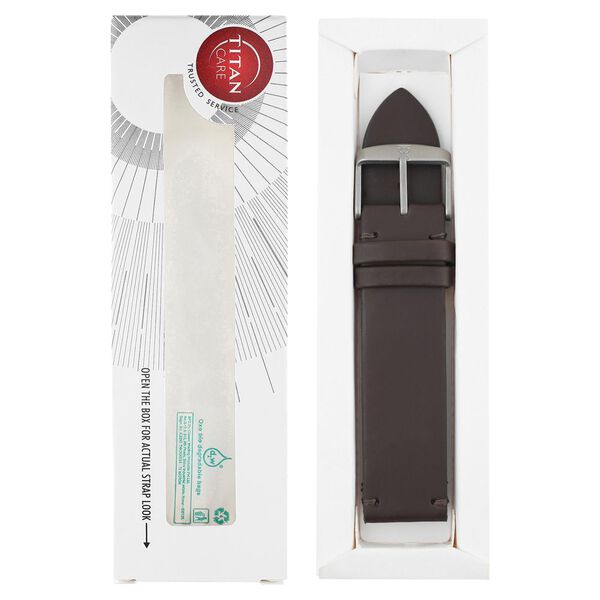 22 mm Brown Genuine Leather Straps for Men - image number 5