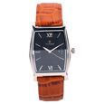 Titan Quartz Analog with Date Silver Dial Leather Strap Watch for Men