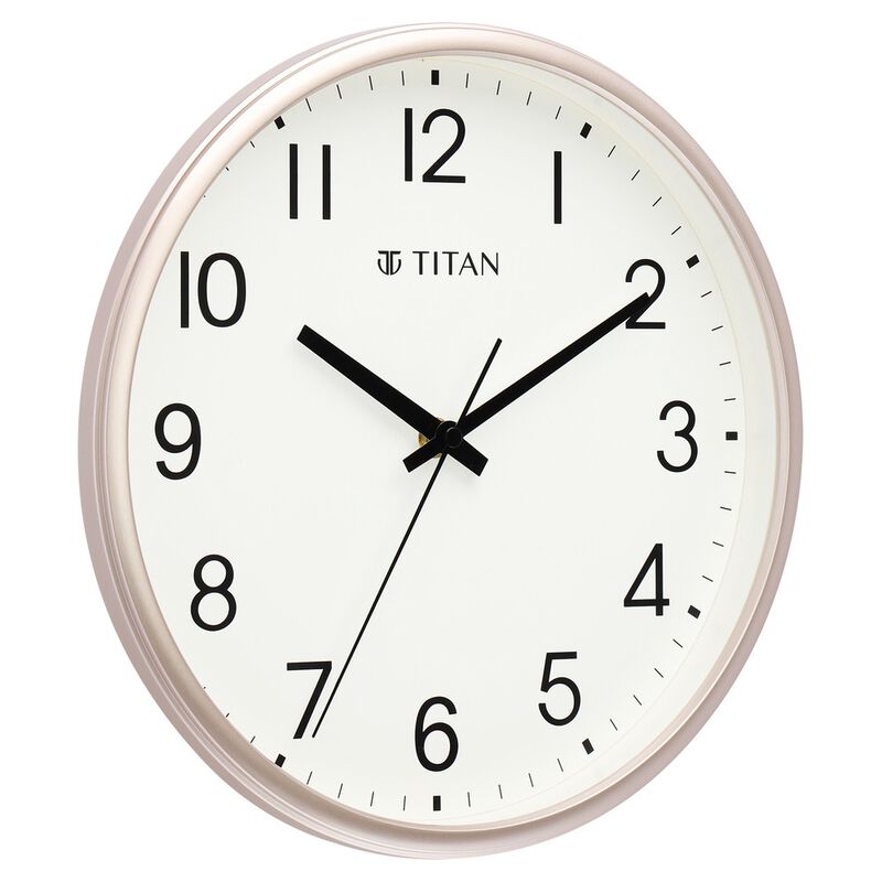 Titan Classic Pink Clock with Silent Sweep Technology 28 x 28 cm (Small) - image number 1