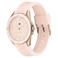 Tommy Hilfiger Quartz Analog Pink Dial Silicone Strap Watch for Women - image number 1