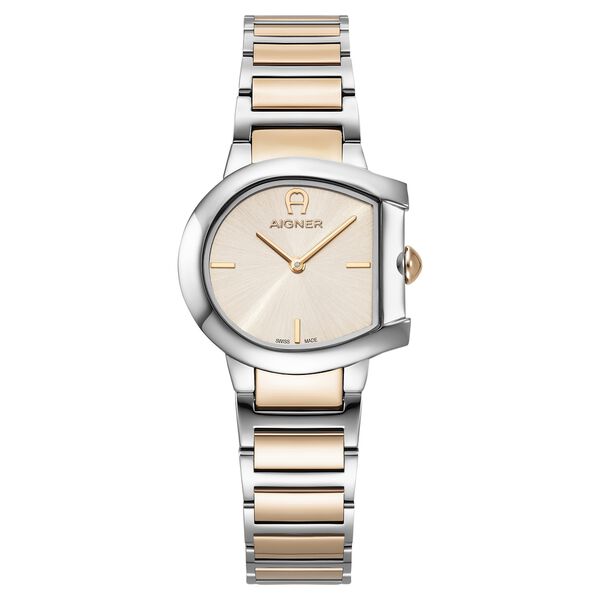 Aigner Quartz Analog Pink Dial Two Toned Stainless Steel Strap Watch For Women - image number 0