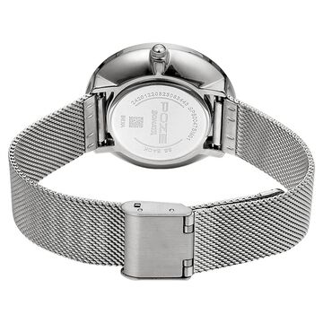 Poze by Sonata Quartz Analog Pink Dial Stainless Steel Strap Watch for Women