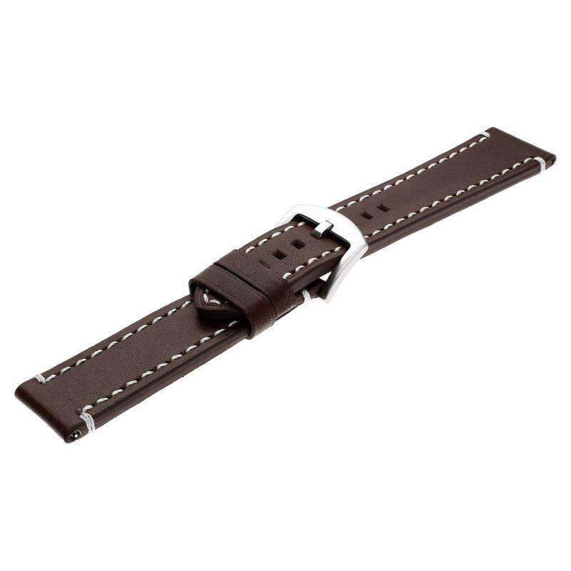 24 mm Brown Genuine Leather Straps for Men - image number 3