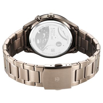 Titan Stellar Multifunction Brown Dial Brown Stainless Steel Strap Watch For Men