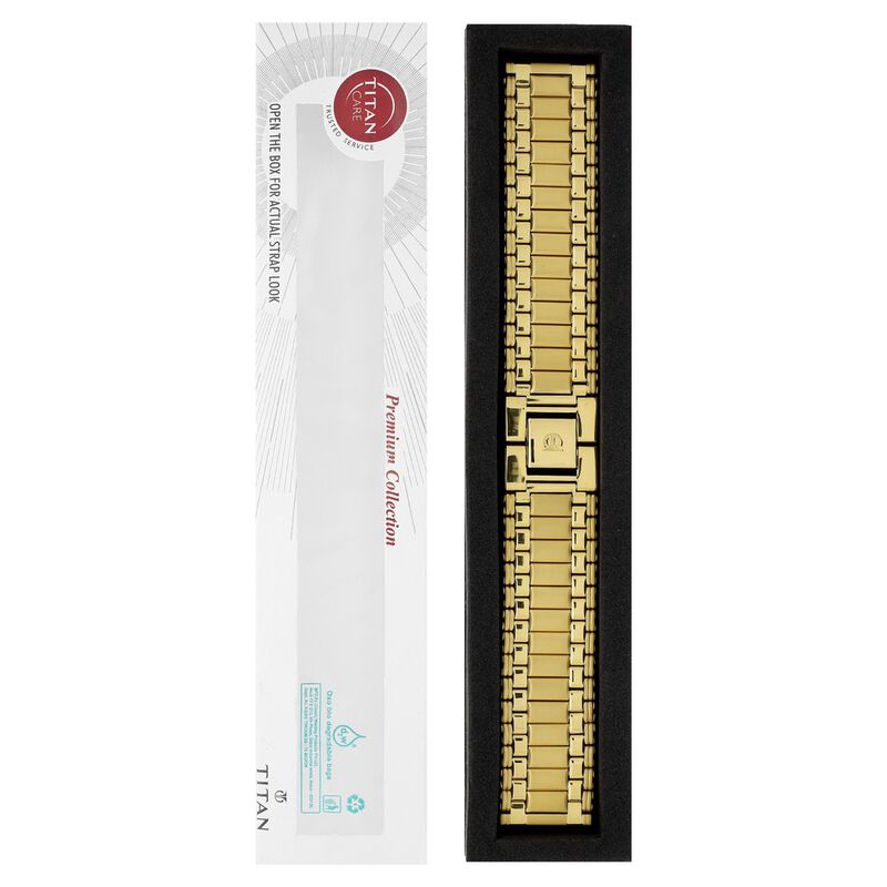 22 mm Golden Stainless Steel Straps for Men - image number 4