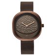 Fastrack Gelato brown multifunction metal strap watch with Chocolate dial for Girls - image number 1