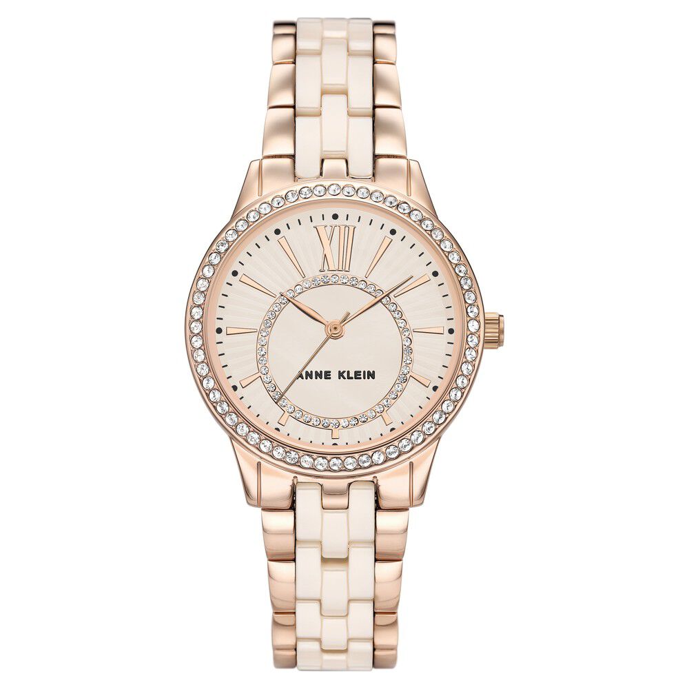 Anne klein pink top ceramic watch