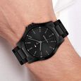 Tommy Hilfiger Quartz Analog Black Dial Black Stainless Steel Strap Watch For Men - image number 3